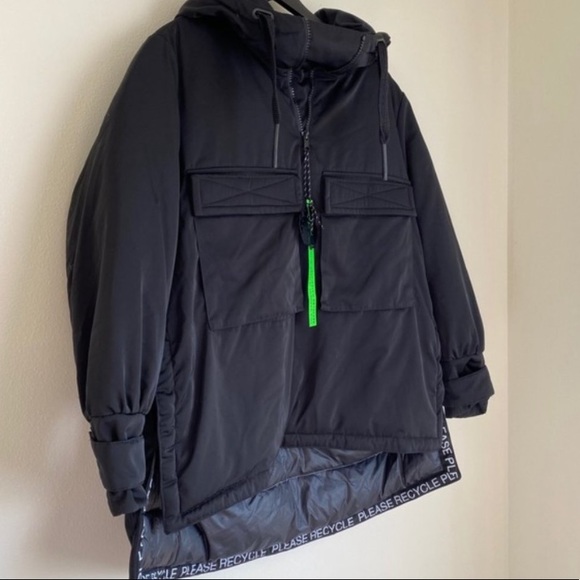 Zara Recycled Capsule Padded Parka Small Medium - Picture 6 of 16